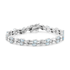Sky Blue Topaz Silver Bracelet