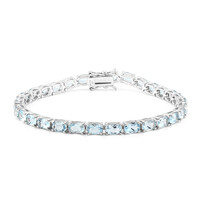 Sky Blue Topaz Silver Bracelet