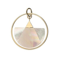 9K Mother of Pearl Gold Pendant
