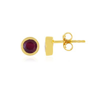 Ruby Silver Earrings