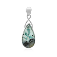 Gem Silica Silver Pendant (Bali Barong)