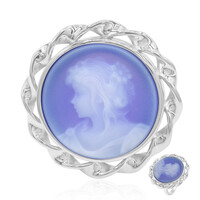 Blue Lace Agate Silver Ring