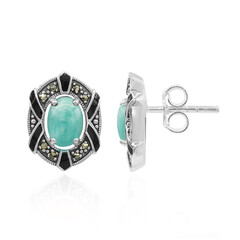 Amazonite Silver Earrings