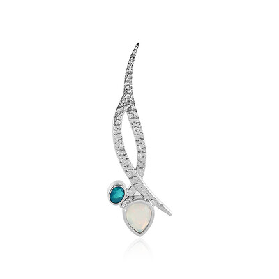 Welo Opal Silver Pendant (MONOSONO COLLECTION)
