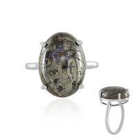Apache Gold Stones Silver Ring