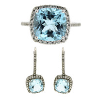 Sky Blue Topaz Silver Ring