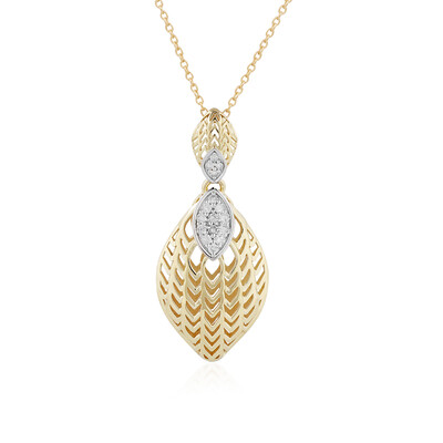 9K I1 (I) Diamond Gold Necklace (Ornaments by de Melo)