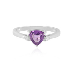 Siberian Amethyst Silver Ring