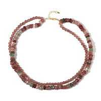 Strawberry Quartz Silver Necklace