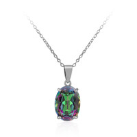 Mystic Quartz Silver Necklace