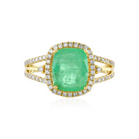 18K Ethiopian Emerald Gold Ring (AMAYANI)