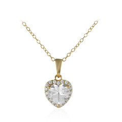 White Topaz Silver Necklace