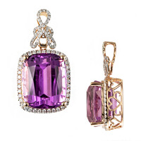 18K Patroke Kunzite Gold Pendant (AMAYANI)
