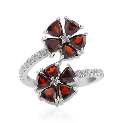 Garnet Silver Ring
