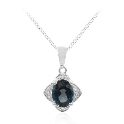 London Blue Topaz Silver Necklace