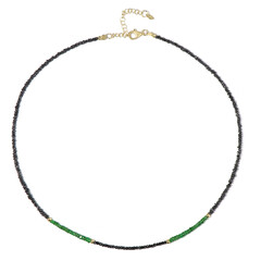 Black Diamond Silver Necklace (Riya)