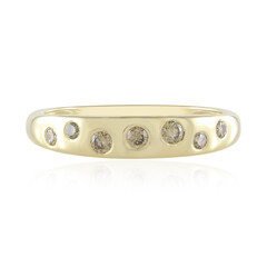 9K SI1 Champagne Diamond Gold Ring