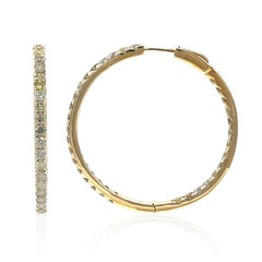 14K SI2 Fancy Diamond Gold Earrings (CIRARI)