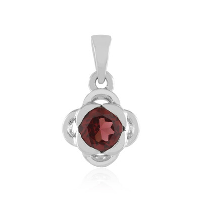 Mozambique Garnet Silver Pendant