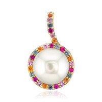 9K White South Sea Pearl Gold Pendant (Michelle Albala)