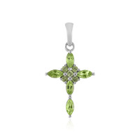 Arizona Peridot Silver Pendant