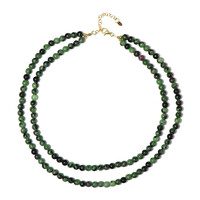 Ruby in Zoisite Silver Necklace