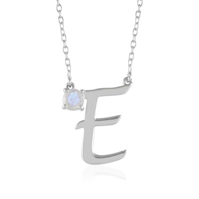 Rainbow Moonstone Silver Necklace