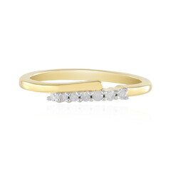 I2 (H) Diamond Silver Ring