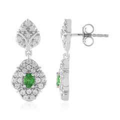Tanzanian Tsavorite Silver Earrings