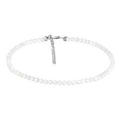 Rainbow Moonstone Silver Necklace