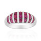 Burmese Ruby Silver Ring (Pallanova)