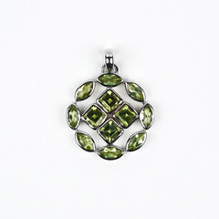 Peridot Silver Pendant