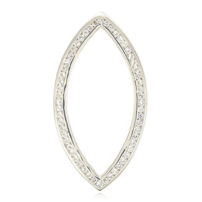 White Topaz Silver Pendant (MONOSONO COLLECTION)