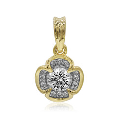 14K SI1 (G) Diamond Gold Pendant