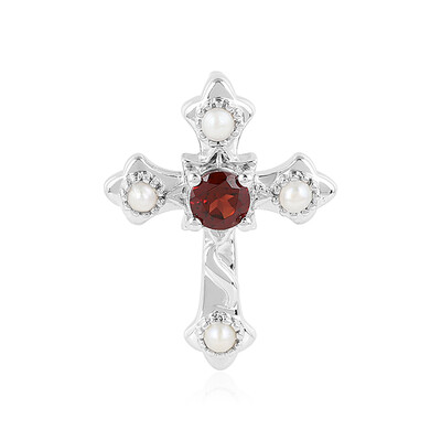 Mozambique Garnet Silver Pendant