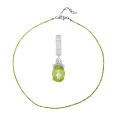 Peridot Silver Set