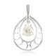 Cuprian Tourmaline Silver Pendant