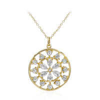 White Topaz Silver Necklace