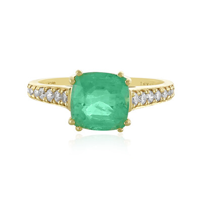 18K Ethiopian Emerald Gold Ring (AMAYANI)