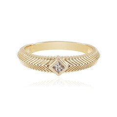 I2 Brown Diamond Silver Ring
