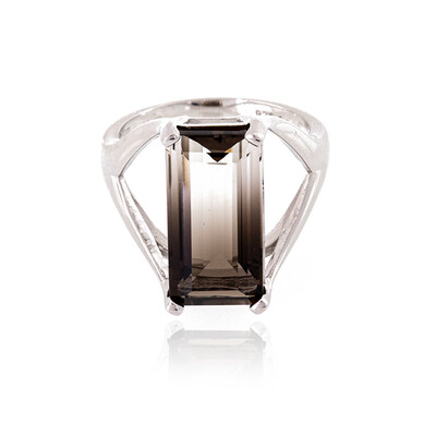 Bi Colour Quartz Silver Ring
