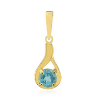 Blue Apatite Silver Pendant