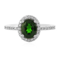 Russian Diopside Silver Ring