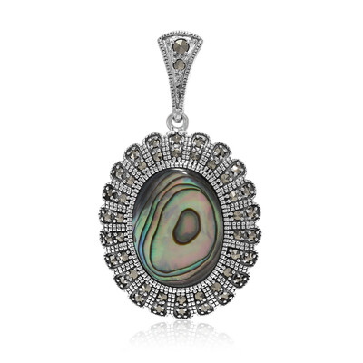 Abalone Shell Silver Pendant