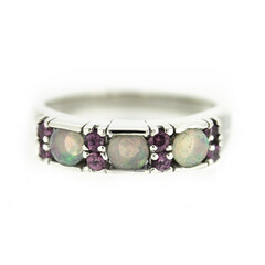 Welo Opal Silver Ring