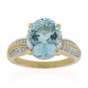 9K Nigerian Aquamarine Gold Ring