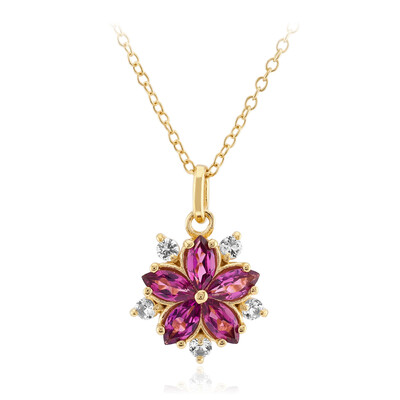 Rhodolite Silver Necklace
