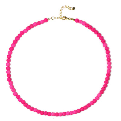 Pink Lava Silver Necklace