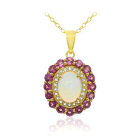 Welo Opal Silver Necklace