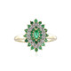 9K Zambian Emerald Gold Ring